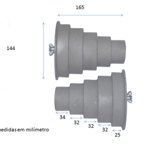 MODELOS DE ALUMÍNIO PARA BOBINADEIRA – Modelo 6