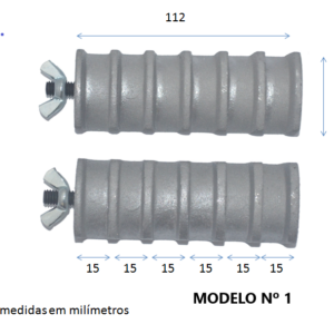 MODELO Nº 1 – DE ALUMÍNIO PARA BOBINADEIRA