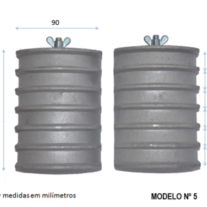 MODELO Nº 5 – DE ALUMÍNIO PARA BOBINADEIRA