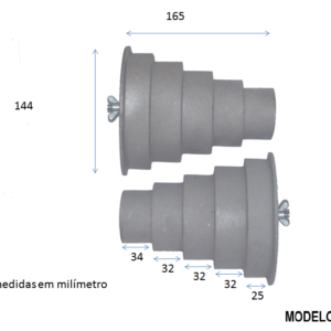 MODELO Nº 6 – DE ALUMÍNIO PARA BOBINADEIRA