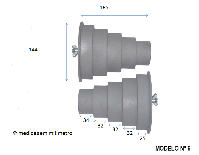 MODELO Nº 6 PARA REBOBINAMENTO DE MOTORES
