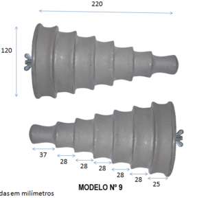 MODELO Nº 9 – DE ALUMÍNIO PARA BOBINADEIRA