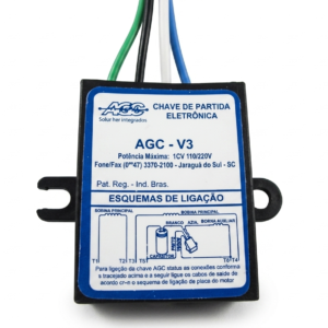 CHAVE DE PARTIDA ELETRONICA AGC V3 – PARA MOTOR DE 1 CV